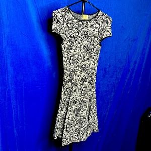 Torn by Ronny Kobo Textured Fit and Flare Dress